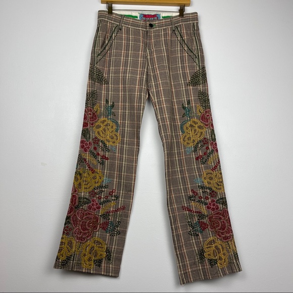 Johnny Was Pants - Johnny Was BIYA Two Ten Ten Five Floral Pants